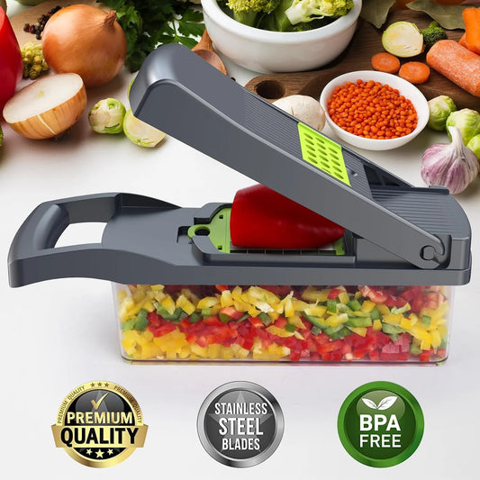 12 in 1 Manual Vegetable Chopper & Slicer - My Store